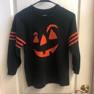 Wes and Willy Halloween Long Sleeve Pumpkin Shirt